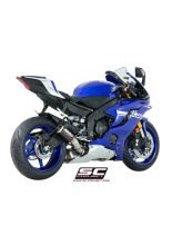 Tłumik SC-Project CR-T Carbon (Slip-on, Wysoka pozycja) - Yamaha YZF R6 [17-20]