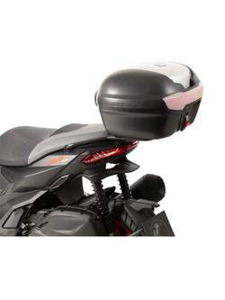 Zestaw: kufer centralny Journey 40 + stelaż Hepco&Becker Aprilia SR GT 125/200/Sport (22-) czarno-srebrny