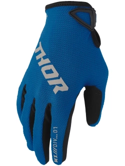 Rękawice cross dziecięce Thor Ridemode Static niebieskie