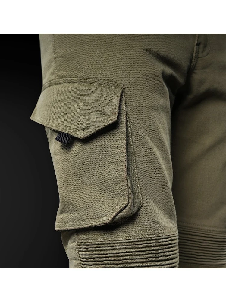 Jeansy motocyklowe 4SR Tourismo zielone