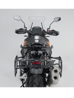 Zestaw: kufry boczne TRAX ADV + stelaże PRO 45/37 L Sw-Motech KTM 1290 Super Adventure R / S (21-)/ 1390 R/ S/ Evo (24-) (pojemność 37 i 45 L) czarne