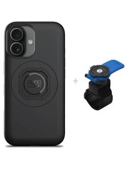 Zestaw: etui MAG na telefon iPhone 17 (magnetyczne) + uchwyt Quad Lock montowany za pomocą paska z szybkozłączką