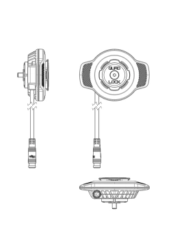 Wodoodporna ładowarka indukcyjna Quad Lock USB