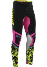 Spodnie cross Thor Sportmode Punkd czarno-różowe-fluo