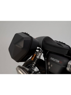 Zestaw: kufry boczne plastikowe Urban ABS + stelaże SLC Sw-Motech Triumph Thruxton RS (19-25) [pojemność: 2 x 16,5l]