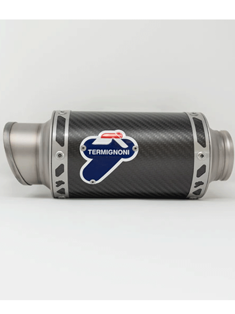 Tłumik Slip-On Termignoni GP Classic stal nierdzewna, włókno węglowe + rura łącząca do Yamaha YZF R3 / MT03 (15-20)
