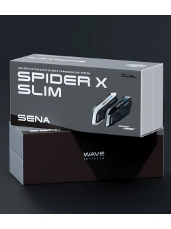 Interkom motocyklowy Sena Spider X Slim Mesh 3.0 (2 zestawy)
