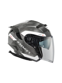 Kask otwarty Premier JT5 Carbon MA 8 czarno-biały