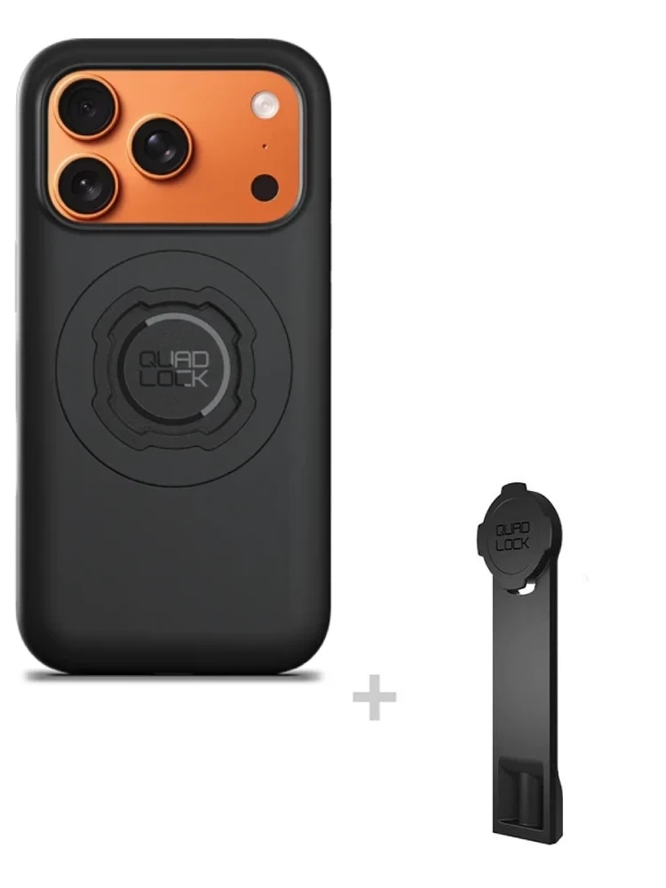 Zestaw: etui MAG na telefon iPhone 17 Pro (magnetyczne) oraz adapter do statywu Quad Lock