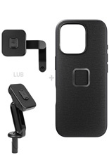 Zestaw na motocykl: etui Peak Design Mobile Everyday Fabric do smartfona iPhone 16 Pro + mocowanie motocyklowe