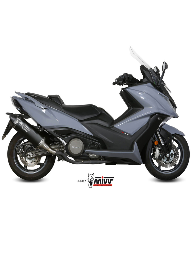 Tłumik motocyklowy Slip-On Line (Speed Edge) MIVV do Kymco AK550 (17-20) czarny
