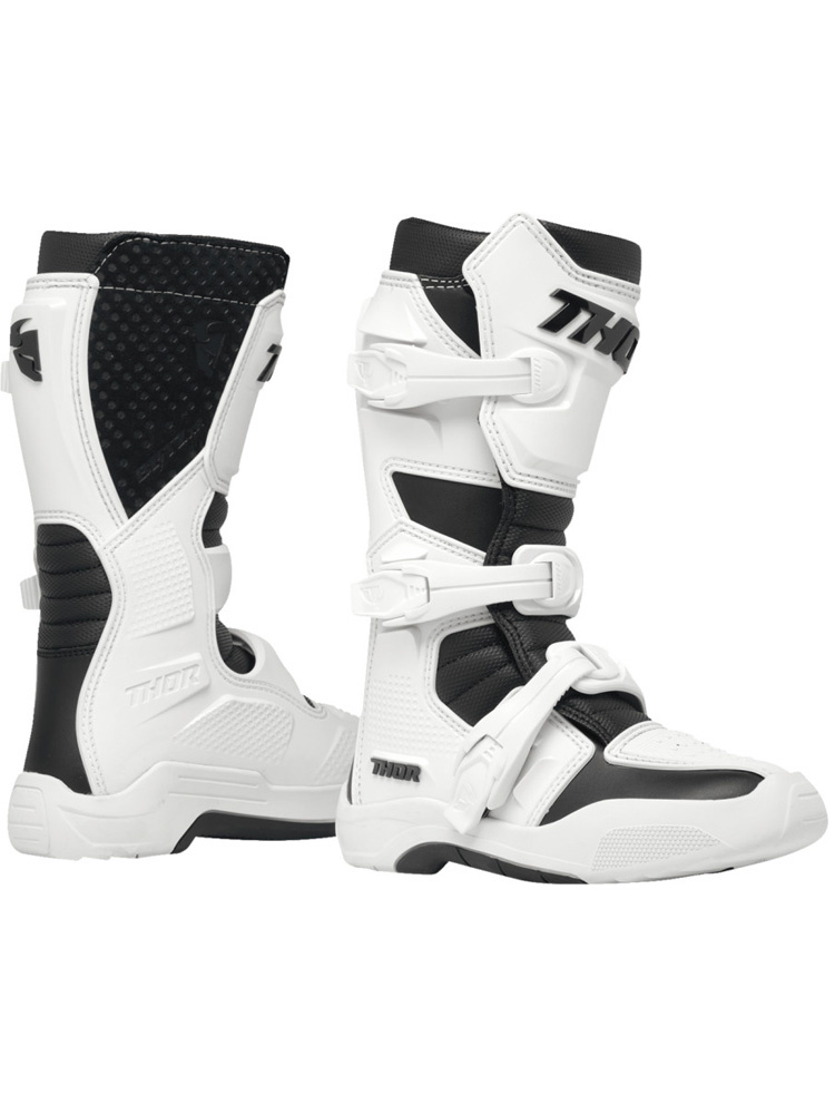 Buty cross dla dzieci Thor Blitz XR biało-czarne