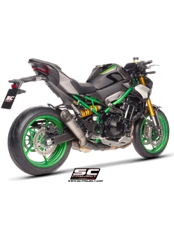Tłumik motocyklowy SC-Project S1 Kawasaki Z 900 (25-) tytanowy z osłoną termiczną [z homologacją]