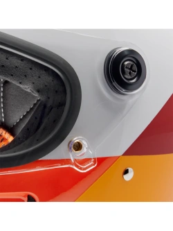 Kask integralny Biltwell Gringo SV biało-pomarańczowo-żółty