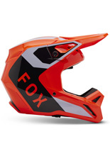 Kask enduro Fox V1 Lean pomarańczowo-czarno-biały