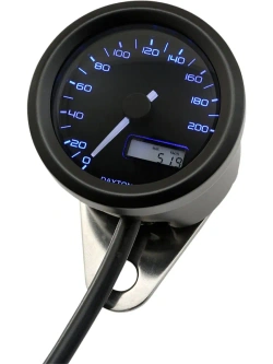Prędkościomierz Daytona Velona48 czarny, 3 kolory LED [200 km/h]