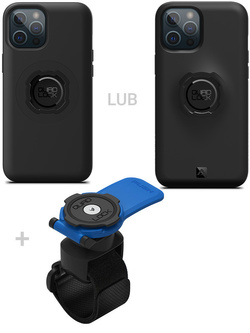 Zestaw: etui na telefon iPhone 12 Pro Max + uchwyt Quad Lock montowany za pomocą paska z szybkozłączką