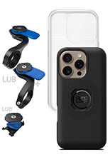 Zestaw rowerowy: etui MAG na telefon iPhone 16 Pro (magnetyczne) + wodoodporny pokrowiec MAG + mocowanie Quad Lock