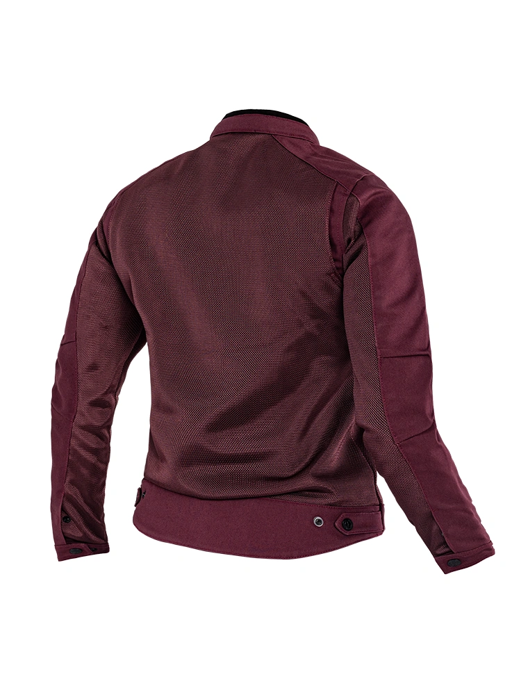 Kurtka motocyklowa tekstylna damska John Doe Aero Mesh bordowa