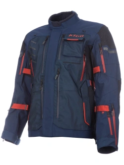 Kurtka motocyklowa tekstylna Klim Badlands Pro niebiesko-czerwona