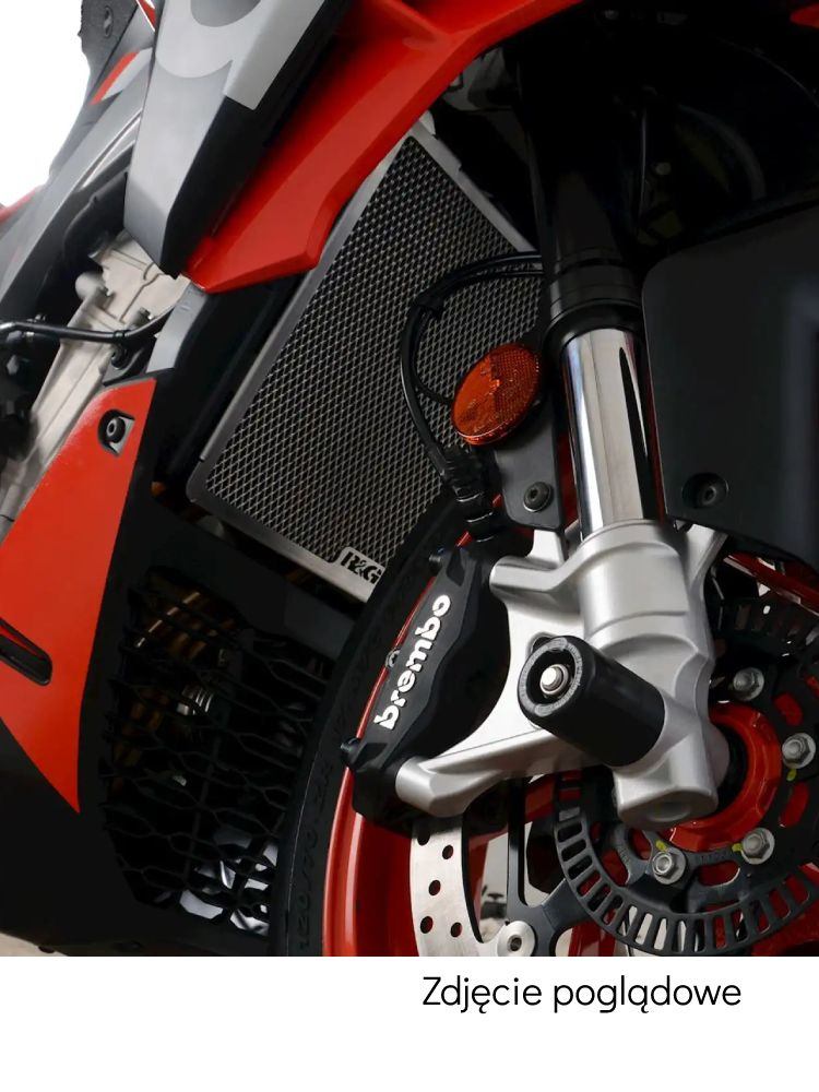 Osłona chłodnicy R&G aluminiowa do Aprilia Tuono 660 (21-)/ RS 660 (21-) szara