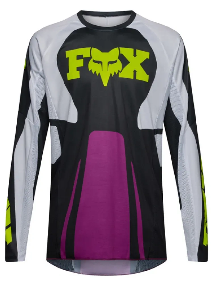 Bluza enduro Fox 180 Raid czarno-szaro-fioletowa