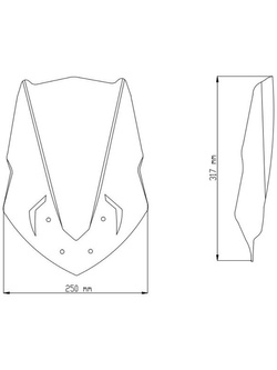 Owiewka PUIG do Yamaha MT-125 (14-19) lekko przyciemniana