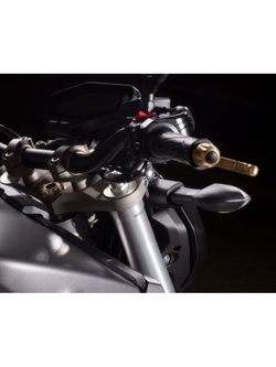 Końcówki kierownicy GILLES IP aluminiowe złote