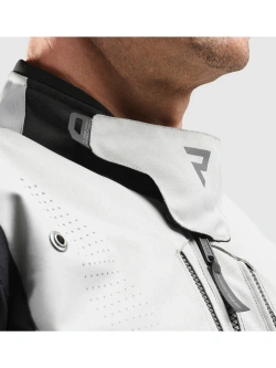 Kurtka motocyklowa tekstylna Rebelhorn Hiker IV szaro-niebiesko-czerwona