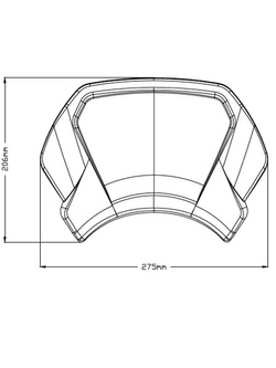 Owiewka aluminiowa PUIG Retroplate do Yamaha XV950 (14-20) czarna