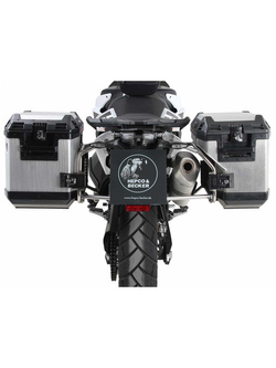 Zestaw: kufry boczne + stelaże Hepco&Becker Xplorer Cutout KTM 790 Adventure/R (19-21) srebrne