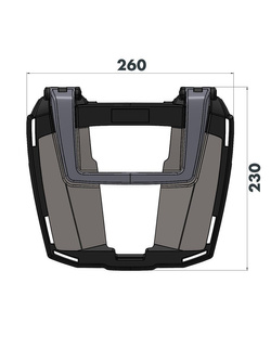 Stelaż pod kufer centralny Hepco&Becker EasyRack Yamaha MT-07 (21-24)