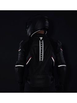 Kurtka motocyklowa skórzana Rebelhorn Veloce czarno-szaro-czerwona