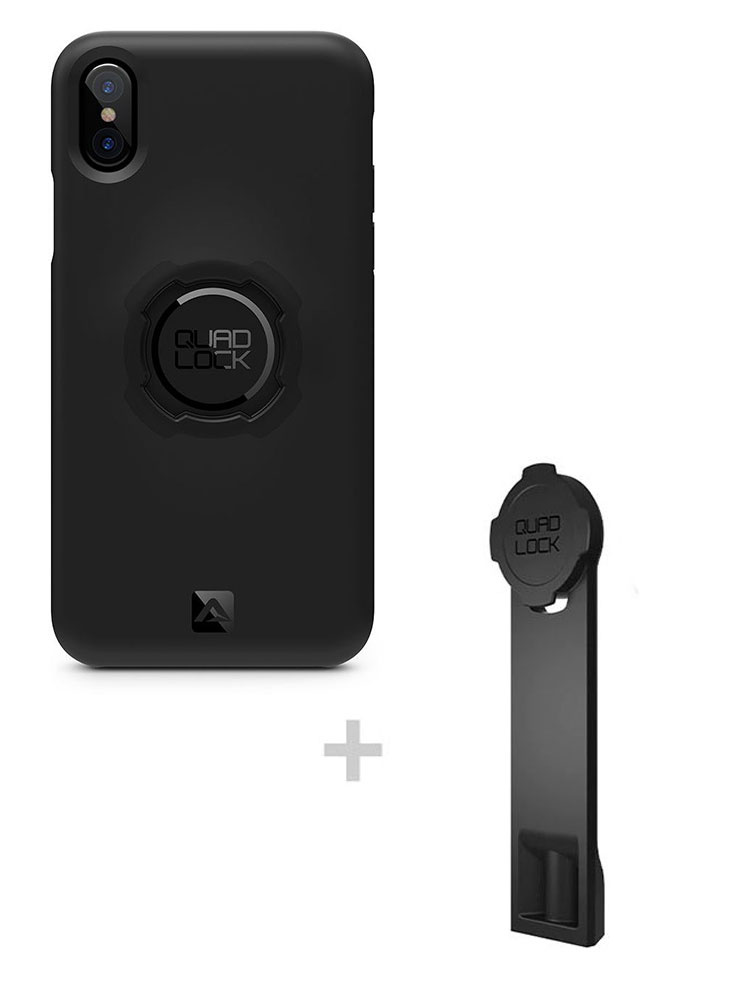 Zestaw: etui na telefon iPhone X / XS + adapter do statywu Quad Lock