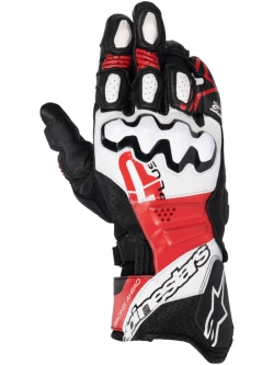 Rękawice motocyklowe Alpinestars GP Plus R V3 czarno-biało-jasnoczerwone