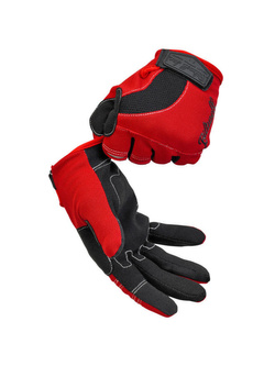 Rękawice cross Biltwell Moto czerwono-czarne