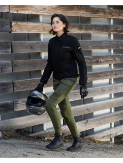 Jeansy motocyklowe damskie Shima Giro 3.0 khaki