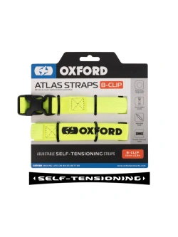 Pasy mocujące bagaż Oxford Atlas B-Clip (26 mm x 0,8 m) żółte 