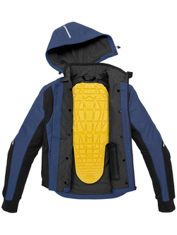Bluza motocyklowa Spidi Hoodie Armor H2Out czarno-niebieska