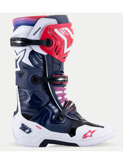 Buty enduro Alpinestars MX Tech 10 Supervented niebieskio-czerwone