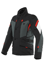 Kurtka motocyklowa tekstylna Dainese Carve Master 3 Gore-Tex czarno-szaro-czerwona
