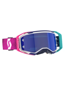 Gogle motocyklowe Scott Prospect 2.0 AMP z niebieską szybką, różowo-niebieskie
