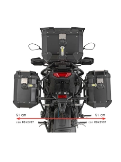 Stelaż kufrów bocznych Monokey Cam-Side GIVI PL One-Fit Yamaha Tracer 9/ GT/ GT+ (25-)