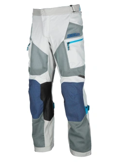 Spodnie motocyklowe tekstylne Klim Baja szaro-niebieskie