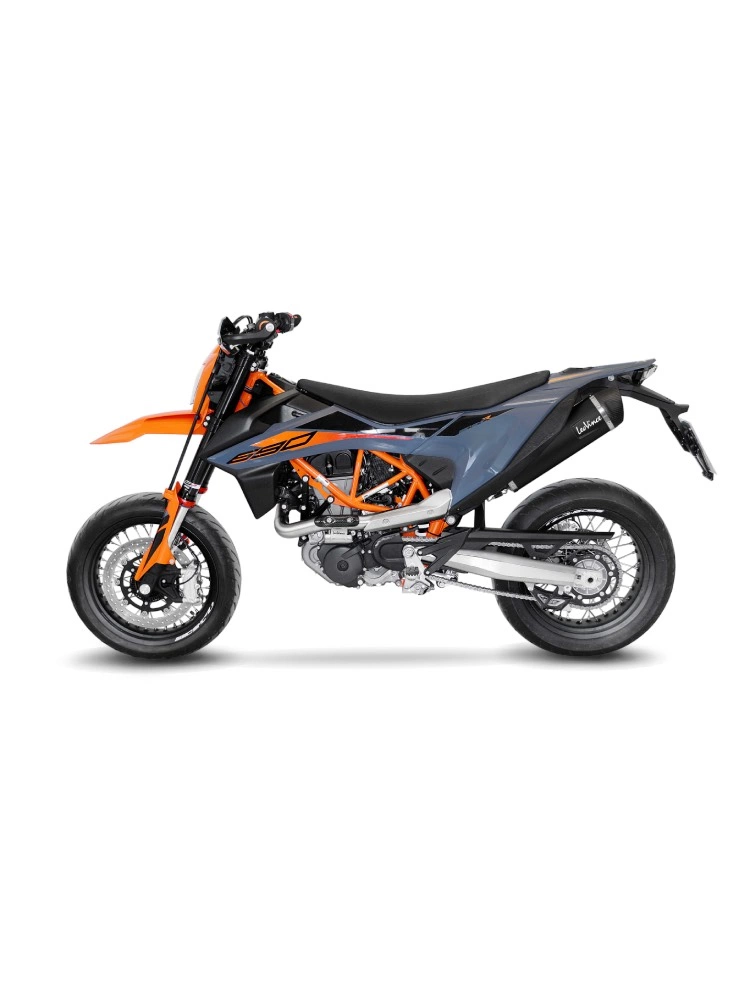 Pełny układ wydechowy LeoVince Nero Gas Gas SM/ ES 700 (22-24)/ KTM Enduro R/ SMC R (19-24) stalowy