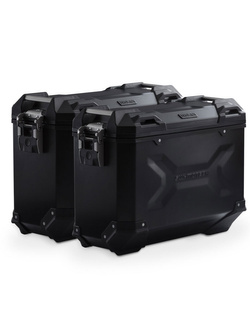 Zestaw: kufry boczne + stelaże PRO TRAX ADV SW-Motech Yamaha MT-07 Tracer (16-23) [poj.: 2 x 37 L] czarne