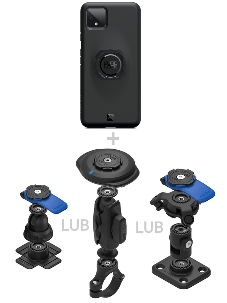 Zestaw 360 Quad Lock: etui na telefon Google Pixel 4 XL + wybrane komponenty