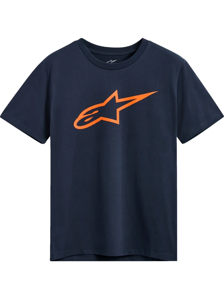 Koszulka z krótkim rękawem Alpinestars Ageless 2.0 CSF niebiesko-pomarańczowa