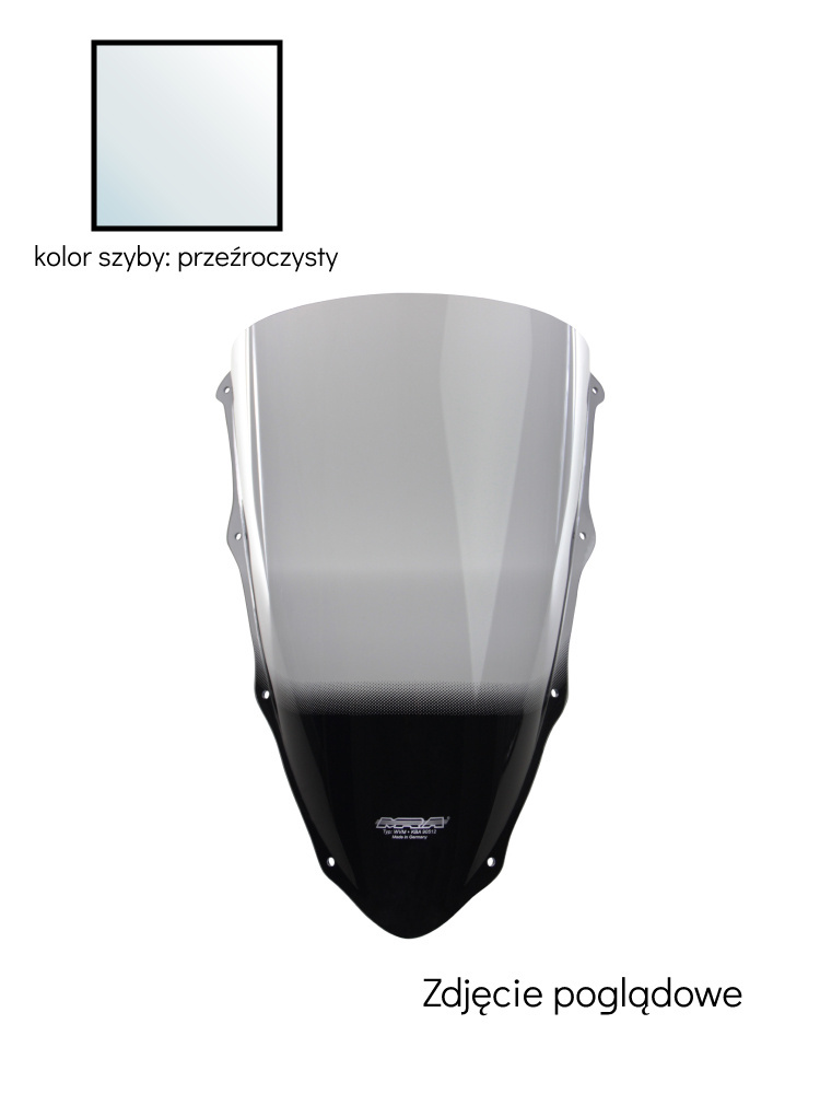 Szyba motocyklowa MRA Racing "R" Ducati 959 Panigale (15-21)/ 1299/ S/ R Panigale (15-23) przeźroczysta