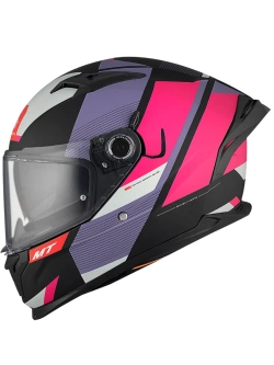Kask integralny MT Braker SV Chento czarno-różowy matowy